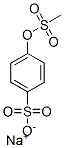 Sodium, 4-(methylsulfonyloxy)benzenesulfonate Structure