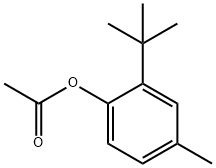 ACETIC ACID 2-TERT-BUTYL-4-METHYLPHENYL ESTER Structure