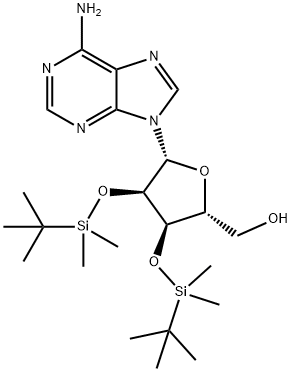 2',3'-di-O-tert-butyldiMethylsilyladenine-9-beta-D-arabinofuranoside Structure