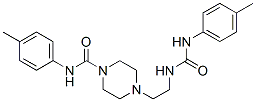 N-(4-methylphenyl)-4-[2-[(4-methylphenyl)carbamoylamino]ethyl]piperazi ne-1-carboxamide,6951-25-3,结构式