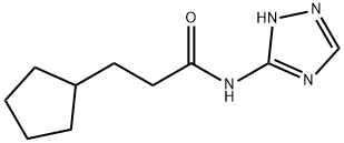 3-cyclopentyl-N-(2H-1,2,4-triazol-3-yl)propionamide Structure