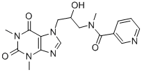 69517-65-3 1,3-Dimethyl-7-[3-(N-nicotinoyl-N-methylamino)-2-hydroxypropyl]-1H-purine-2,6(3H,7H)-dione