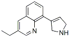 Quinoline, 8-(2,5-dihydro-1H-pyrrol-3-yl)-3-ethyl- (9CI) Structure