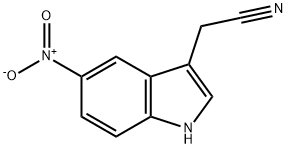 5-NITRO-3-INDOLYLACETONITRILE Structure