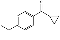 p-cumenyl cyclopropyl ketone  Struktur