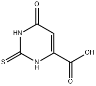 6-オキソ-2-チオキソ-1,2,3,6-テトラヒドロ-4-ピリミジンカルボン酸 化学構造式