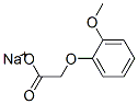 sodium (2-methoxyphenoxy)acetate Struktur