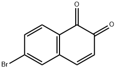 6-ブロモナフタレン-1,2-ジオン 化学構造式