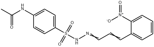 6955-35-7 N-[4-[[[(E)-3-(2-nitrophenyl)prop-2-enylidene]amino]sulfamoyl]phenyl]a cetamide