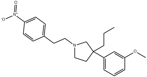 3-(m-Methoxyphenyl)-1-(p-nitrophenethyl)-3-propylpyrrolidine,69551-94-6,结构式