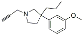 3-(m-Methoxyphenyl)-3-propyl-1-(2-propynyl)pyrrolidine Struktur