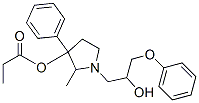 1-(2-Hydroxy-3-phenoxypropyl)-2-methyl-3-phenylpyrrolidin-3-ol 3-propionate|