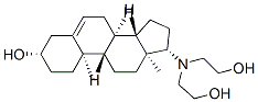 (3S,8R,9S,10R,13S,14S,17S)-17-(bis(2-hydroxyethyl)amino)-10,13-dimethy l-2,3,4,7,8,9,11,12,14,15,16,17-dodecahydro-1H-cyclopenta[a]phenanthre n-3-ol,6956-93-0,结构式