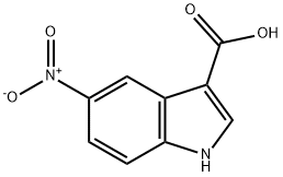 5-NITROINDOLE-3-CARBOXYLIC ACID Struktur
