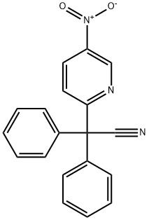 (5-nitropyridin-2-yl)diphenylacetonitrile Struktur