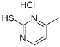 2-巯基-4-甲基嘧啶盐酸盐,6959-66-6,结构式