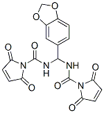 N-[benzo[1,3]dioxol-5-yl-[(2,5-dioxopyrrole-1-carbonyl)amino]methyl]-2 ,5-dioxo-pyrrole-1-carboxamide 结构式