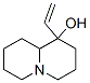 1-ビニルオクタヒドロ-2H-キノリジン-1-オール 化学構造式
