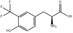 2-amino-3-[4-hydroxy-3-(trifluoromethyl)phenyl]propanoic acid Struktur