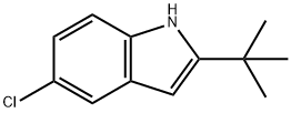 5-氯-2-叔丁基吲哚,69622-40-8,结构式