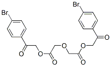 [2-(4-bromophenyl)-2-oxo-ethyl] 2-[[2-(4-bromophenyl)-2-oxo-ethoxy]car bonylmethoxy]acetate 结构式