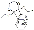 2,3-diethoxy-2,3-diphenyl-1,4-dioxane Struktur