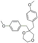 2,2-bis[(4-methoxyphenyl)methyl]-1,4-dioxane 结构式