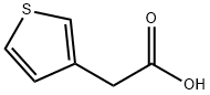 チオフェン-3-酢酸 化学構造式