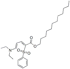 5-Diethylamino-2-phenylsulfonyl-2,4-pentadienoic acid dodecyl ester|