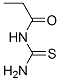 N-(氨基硫代甲酰)丙酰胺, 6965-57-7, 结构式