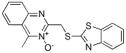 Quinazoline, 2-[(2-benzothiazolylthio)methyl]-4-methyl-, 3-oxide,6965-83-9,结构式