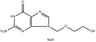 Acyclovir sodium Structure