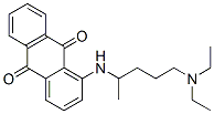 9,10-Anthracenedione, 1-((4-(diethylamino)-1-methylbutyl)amino)-,69658-02-2,结构式