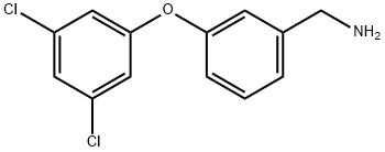 3-(3,5-DICHLOROPHENOXY)BENZYLAMINE,696581-41-6,结构式