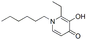 4(1H)-Pyridinone, 2-ethyl-1-hexyl-3-hydroxy- (9CI) 化学構造式