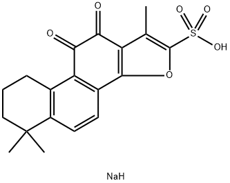 タンシノンIIAスルホン酸ナトリウム 化学構造式