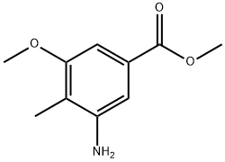5-AMINO-3-METHOXY-4-METHYLBENZOIC ACID METHYL ESTER,69660-37-3,结构式