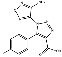 1-(4-Amino-1,2,5-oxadiazol-3-yl)-5-(fluorophenyl)-1H-1,2,3-triazole-4-carboxylic Structure