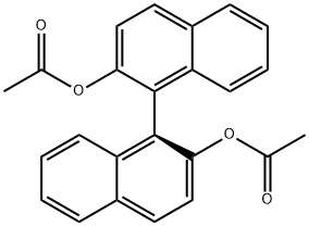 (S)-(+)-联萘酚二乙酸酯, 69677-98-1, 结构式