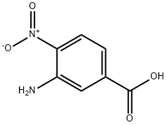 3-Amino-4-nitrobenzoic acid Struktur