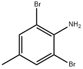2,6-ジブロモ-4-メチルアニリン 化学構造式