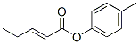 2-Pentenoic acid 4-methylphenyl ester Structure