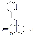 Hexahydro-5-hydroxy-3a-phenethyl-2H-cyclopenta[b]furan-2-one 结构式