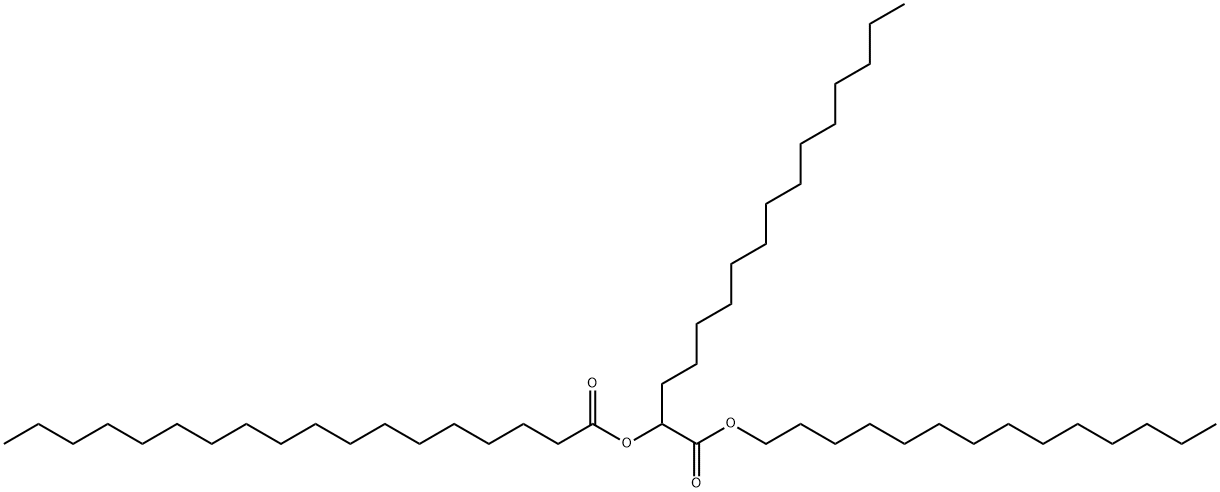 Stearic acid 1-[(tetradecyloxy)carbonyl]pentadecyl ester,69688-49-9,结构式