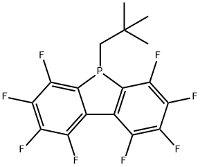 5-(2,2-Dimethylpropyl)-1,2,3,4,6,7,8,9-octafluoro-5H-dibenzophosphole Struktur