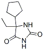 5-cyclopentyl-5-ethyl-imidazolidine-2,4-dione,6969-84-2,结构式