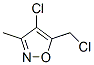 Isoxazole, 4-chloro-5-(chloromethyl)-3-methyl- (9CI),69711-41-7,结构式