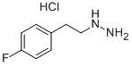 [2-(4-FLUORO-PHENYL)-ETHYL]-HYDRAZINE HYDROCHLORIDE Struktur