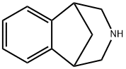 1,5-メタノ-2,3,4,5-テトラヒドロ-1H-3-ベンゾアゼピン 化学構造式