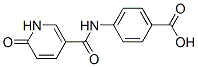 Benzoic acid, 4-[[(1,6-dihydro-6-oxo-3-pyridinyl)carbonyl]amino]- (9CI) 化学構造式